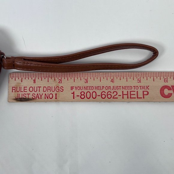 TAHARI Floral Zip-Around Clutch Wallet Wristlet Yellow Flowers Vinyl Wallet - Picture 10 of 10